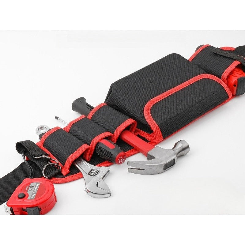 Adjustable Electrician's Tool Bag, Suitable for Hardware Repair and Maintenance, Also Equipped with a Multi-Functional Cloth Bag (Without Tools)