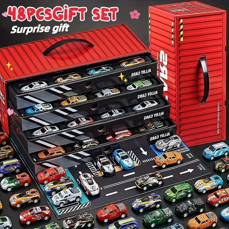 48PCS Metal Pull Back Cars Toy for Kids, Toy Cars for Kids Ages 3-12, Race Cars Party Favors for Kid Toys, Party Favors Birthday Gift for Boys Girls