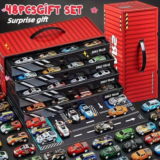 48PCS Metal Pull Back Cars Toy for Kids, Toy Cars for Kids Ages 3-12, Race Cars Party Favors for Kid Toys, Party Favors Birthday Gift for Boys Girls