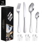 Silverware Set, 16/24-Piece Flatware Cutlery Set for 4/6, Stainless Steel Silverware Mirror Polished Dishwasher Safe for Home, Restaurant, Wedding, Party(Silver)