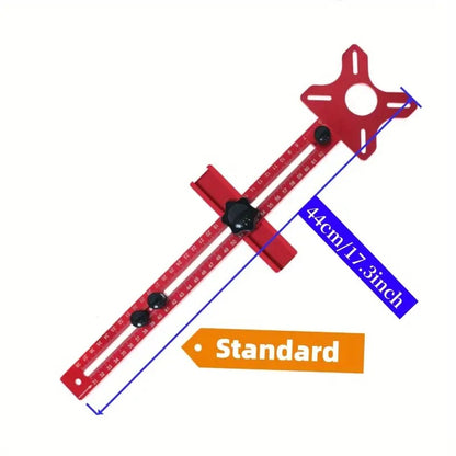 4 in 1 Aluminum Alloy Router Milling Groove Bracket | Router Circle Cutting Jig Multifunctional Cabinet Hardware Jig and Router Guide, Adjustable Router Jig Tool for Woodworking
