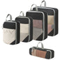 Mesh Compression Storage 5pcs Set Shoe Bag Bundle Pocket Storage Bag Set Large Capacity Storage Bag Visible Suitcase Organizer Bag Classification Bag