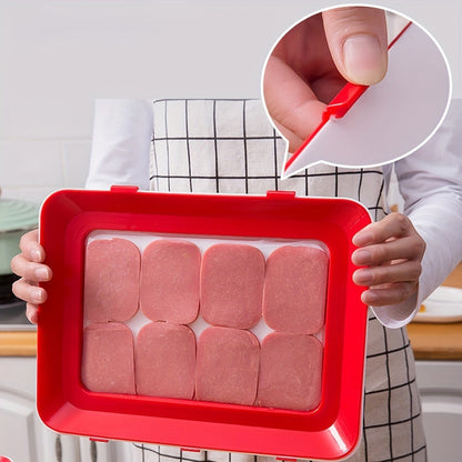 Food Plastic Preservation Tray, Stackable Food Tray Reusable Creative fresh tray storage for Food Preservation