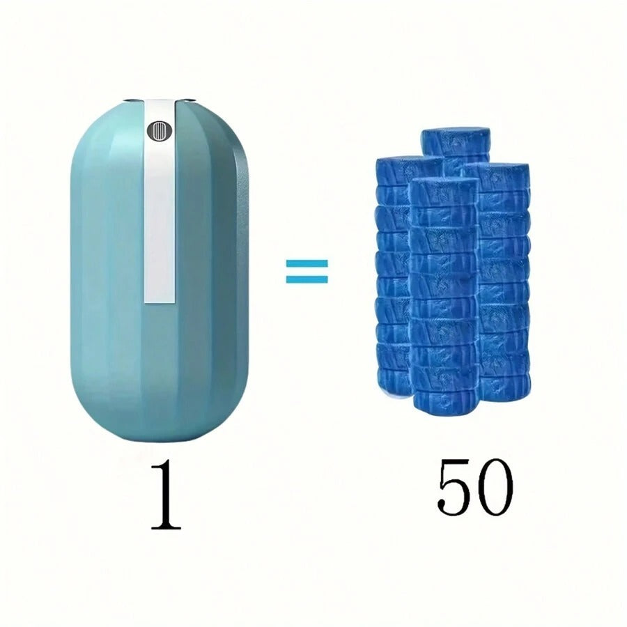 2-Pack Automatic Toilet Cleaning System - 100 Days Freshness, Blue Toilet Cleaning Tools for Tank and Bathroom, Powerful Cleaning and Odor Elimination