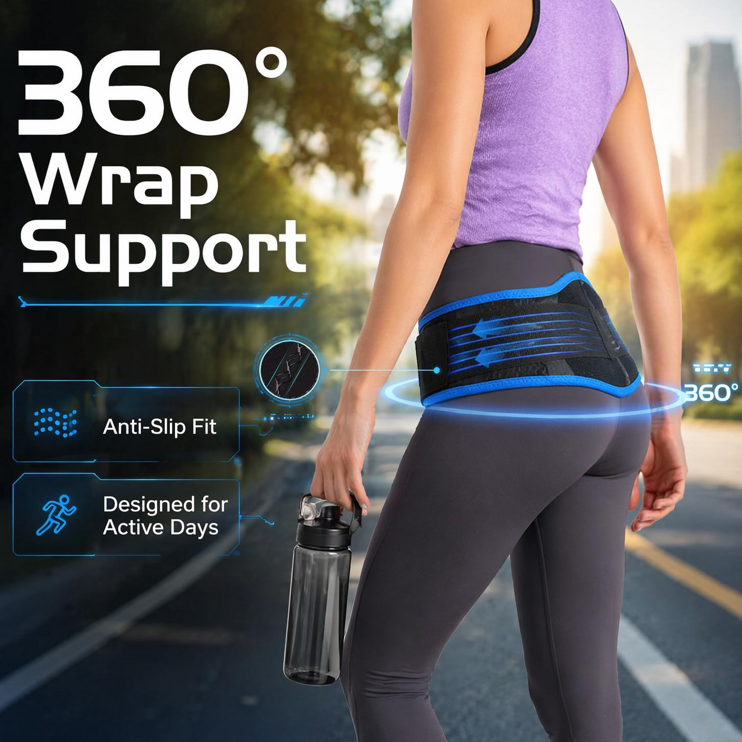 Unisex Sacroiliac Joint Strap, Hip And Pelvic Suitable - Adjustable Lower Abdominal Compression Design, Stable Sacroiliac Joint - Suitable for Both Men And Women, Daily Wear
