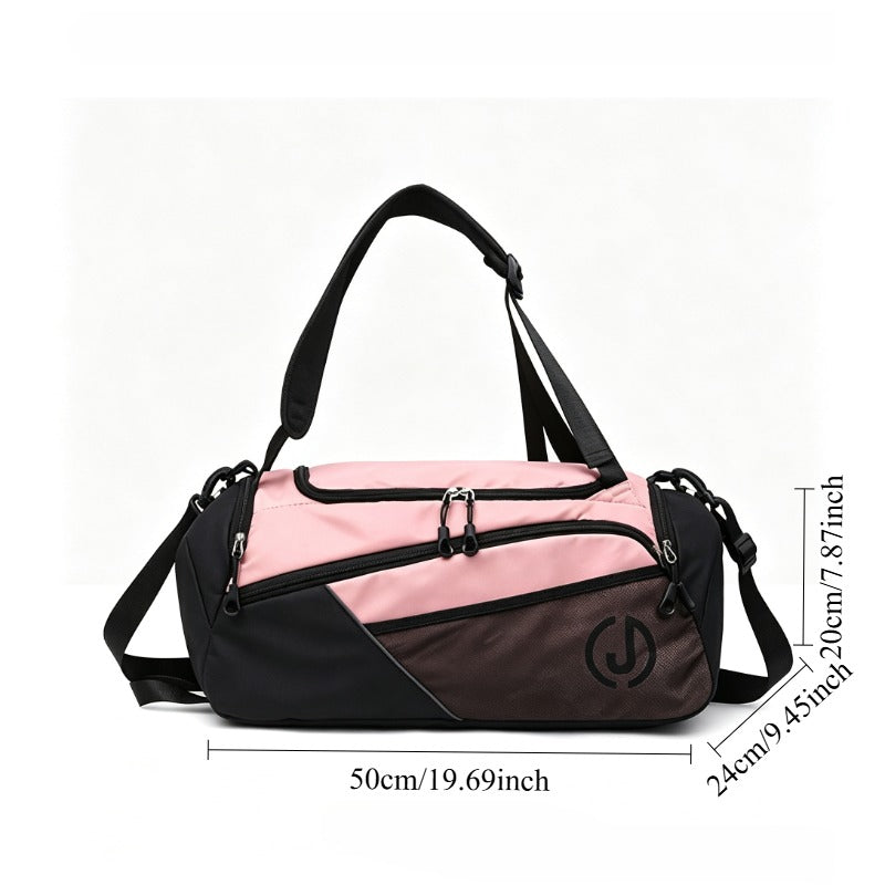 Travel Backpack for WomenLarge Capacity Travel Bag- Versatile Gym And Business Trip Luggage with Shoe Pouch Casual Daypack for Weekender Business Hiking, Pink