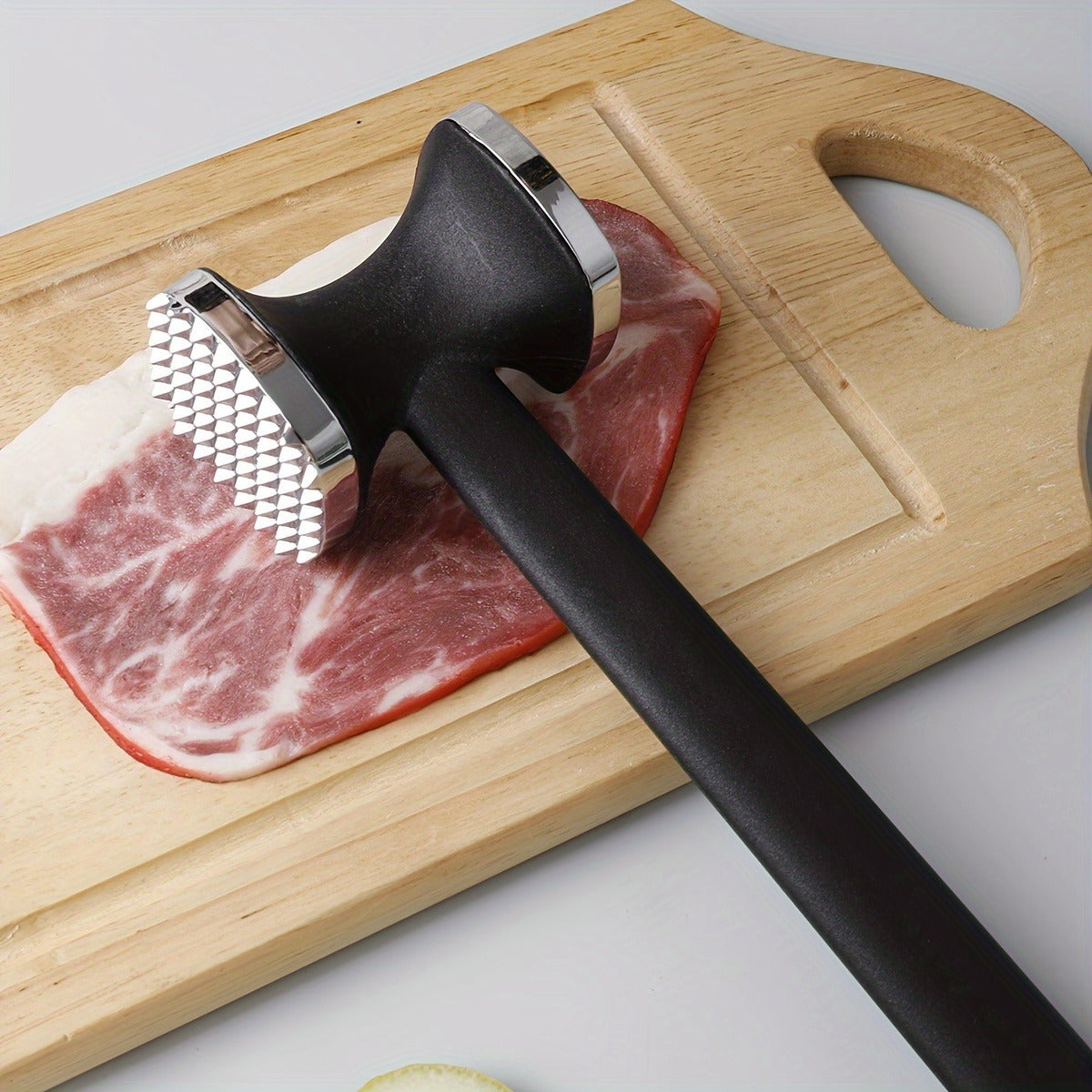 Meat Tenderizer Hammer with Comfortable-Grip Handle, Dual-side Mallet for Kitchen, Heavy Duty Pounder For Tenderizing Steak, Beef and Fish