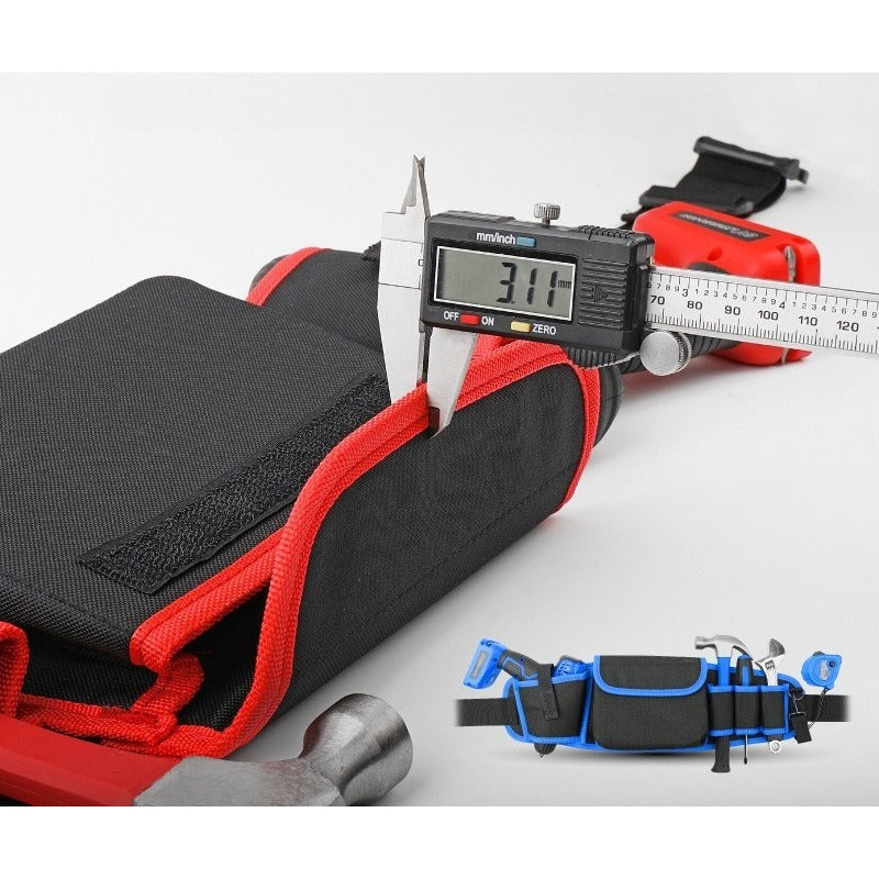 Adjustable Electrician's Tool Bag, Suitable for Hardware Repair and Maintenance, Also Equipped with a Multi-Functional Cloth Bag (Without Tools)
