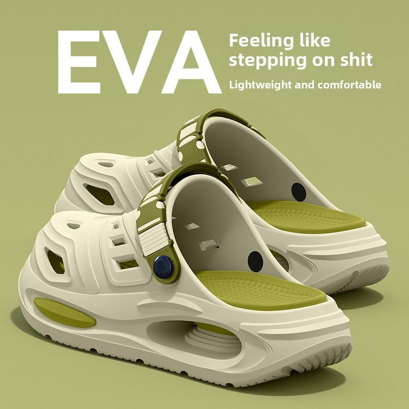 Men's Summer Outdoor EVA Slip-On Crocs - Non-Slip, Comfortable, Arch Support Clogs for Easy Wear and All-Day Comfort - Ideal Footwear for Leisure and Casual Outings