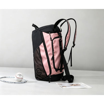 Travel Backpack for WomenLarge Capacity Travel Bag- Versatile Gym And Business Trip Luggage with Shoe Pouch Casual Daypack for Weekender Business Hiking, Pink