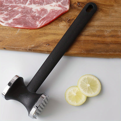 Meat Tenderizer Hammer with Comfortable-Grip Handle, Dual-side Mallet for Kitchen, Heavy Duty Pounder For Tenderizing Steak, Beef and Fish