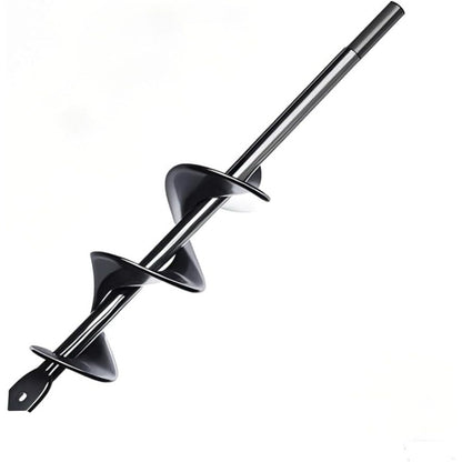 Garden Auger Drill Bit 1.6x9 Inch, 3/8" Hex Drive Bulb Planter for Planting | Rapid Bedding Plant Auger for Tulips Flowers Seedlings, Heavy Duty Spiral Hole Digger for Garden Planting & Soil Loosening