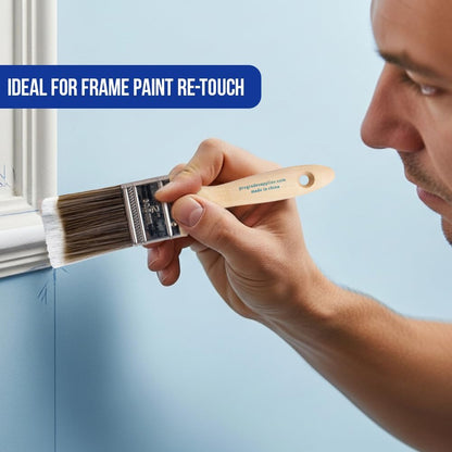 Paint Brushes, 5-Piece Paint Brush Set, Flat & Angle Brushes for Walls, Trim, Cabinets, Interior & Exterior Latex and Oil Paints, Stains