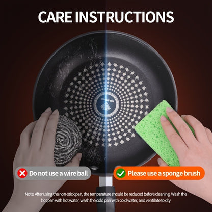 26cm Cast Iron Non-Stick Frying Pan - Lightweight Smokeless Skillet, Induction Compatible for Gas and Smooth Top Stovetops, Ideal for Steak, Pancakes, and Breakfast Cooking