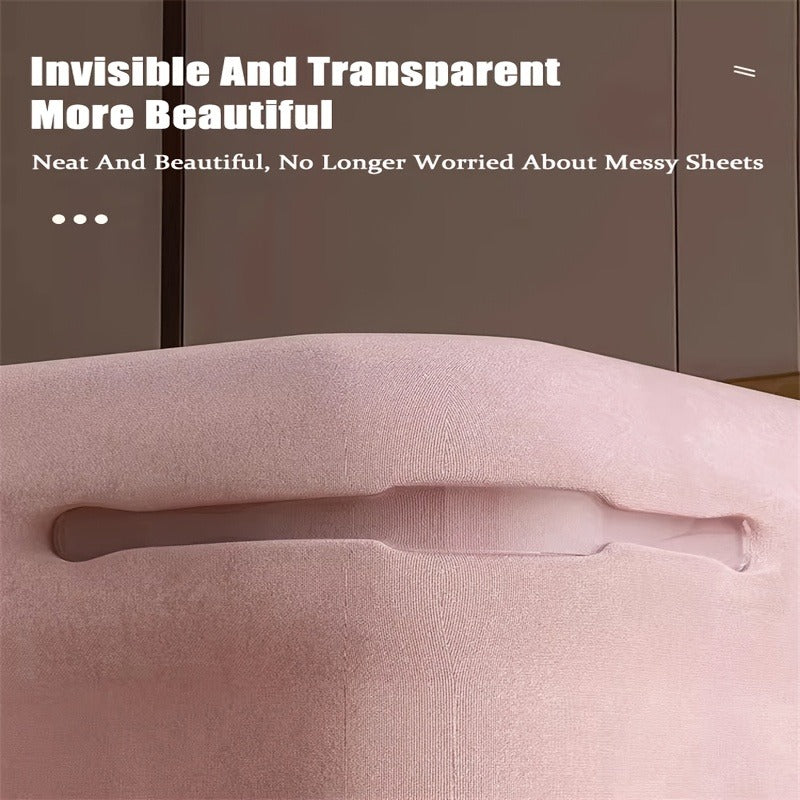 Bed Sheet Holders for Corners, Upgrade Bed Sheet Grippers Locks, 4PCS Fitted Sheet Holder Keep Sheets Firm & Tight, Non-Slip Sheet Clips for Fitted Sheets, Fit All Mattress Easy Install