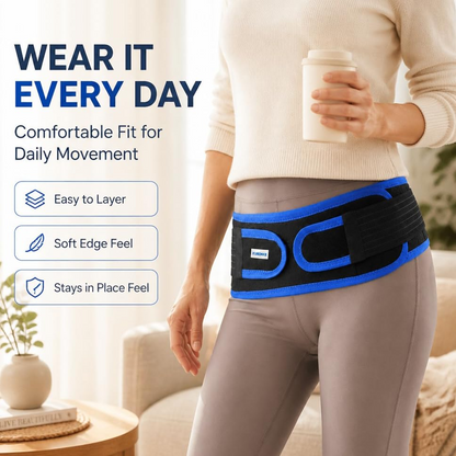 Unisex Sacroiliac Joint Strap, Hip And Pelvic Suitable - Adjustable Lower Abdominal Compression Design, Stable Sacroiliac Joint - Suitable for Both Men And Women, Daily Wear