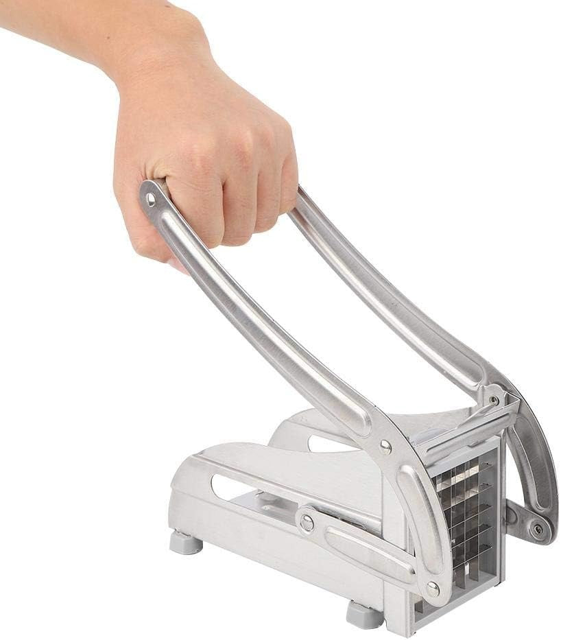 French Fry Cutter for Potatoes, Professional Grade | Durable stainless steel, easy lever operation, fast cutting. Ideal for family meals, parties and batch food prep