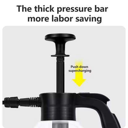 Manual Pressure Foam Sprayer 2L Handheld Garden Pump Sprayer Car Wash Foam with Thickened Pressure Bar Handle for Home Gardening Car Washing