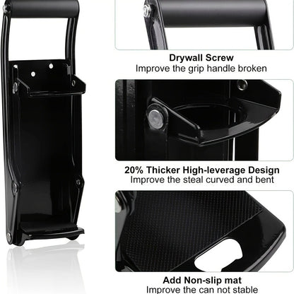 Metal Can Crusher. Smasher - Black | Heavy-Duty Recycling Smasher for Aluminum Seltzer, Soda, Beer Cans and Bottles, Gadgets for Home