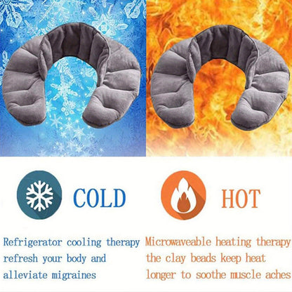 Microwave Heated Neck Heat Pad - Neck and Shoulder Relaxation Heat Compress Pack, Multifunctional Waist and Back Pad/ Reusable Heat Compress Bag Office and Home Therapy Protective Gear