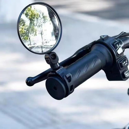 2pcs-Bike Mirrors,Bike Bar End Mirror, HD Glass Convex Lens Bicycle Rearview Mirror, Safe Cycling Rearview Mirror, Easy to Install