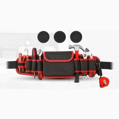 Adjustable Electrician's Tool Bag, Suitable for Hardware Repair and Maintenance, Also Equipped with a Multi-Functional Cloth Bag (Without Tools)