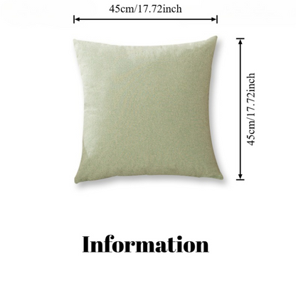 Soft Chenille Throw Pillow Covers Light Green 18x18 Inch Pack of 2 | Modern Home Decor, Classic Decorative Pillows, Solid Dyed Cases, Boho Couch Cushion Covers for Sofa Bed Living Room