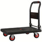 Heavy Duty Foldable Push Cart Dolly. Capacity | Upgraded Collapsible Hand Truck Folding Platform with Swivel Wheels | Flat Bed Moving Wagon | Space Saving Push Handle(35'' L x 22.5'' W)