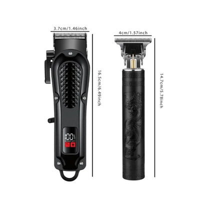 Cordless Hair Clippers for Men, Beard Trimmer & Hair Cutting Kit | 8 Guide Combs, Adjustable Blade, Self Haircut Set, 180/120-Min Runtime, USB Charging, Low Noise, Home Use, Gift for Men
