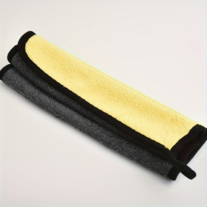 10/20 Pack Cleaning Towels, Premium Microfiber Coral velvet Washing and Detailing Towels for Car Detailing Household Cleaning Ultra-Soft Super Absorbent, Lint Streak-Free 11.8"x11.8” Cleaning Cloth (Yellow/Grey)