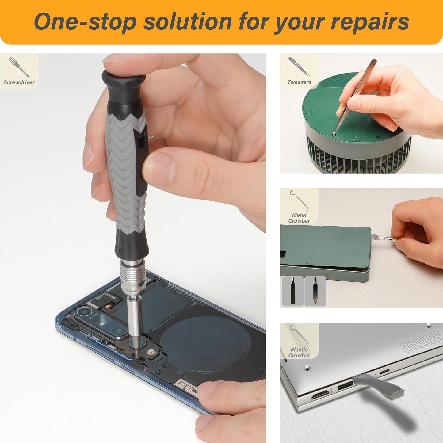 126-in-1 Precision Screwdriver Set, Professional Magnetic Mini Repair Tool Kit for Phone, Computer, Watch, Laptop,  Ring Doorbell, Eyeglass, Electronic, [Bearing Steel] Screw Driver