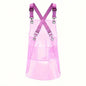 Clear Waterproof Apron Work Apron, Adjustable Cross Back Straps Multi-Pocket Heavy Duty Waterproof Oilproof, Clear PVC Vinyl & Brown Straps, for Car Washing Gardening Hair Stylist Barber Dishwashing