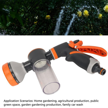 Garden Hose Nozzle, ABS Water Spray Nozzle with 10 Adjustable Watering Patterns, Slip Resistant for Watering Plants, Lawn& Garden, Washing Cars, Cleaning, Showering Pets & Outdoor Fun.