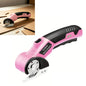 electric box cutter, Rechargeable Cardboard Box Cutter, 4.2V Powerful Fabric Scissors with 2 Safety Blades & Storage Bag