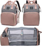 Diaper Bag Backpack with Changing Station: Pink Baby Bags for Girls Boys New Mom Gifts Pañaleras Para Bebe Baby Girl Newborn Essentials Must Haves Baby Shower Gifts Baby Registry