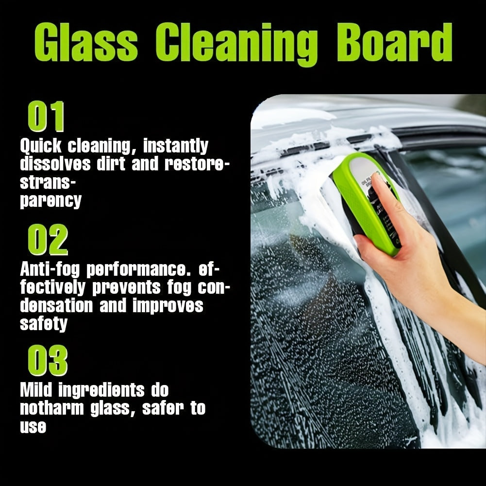 2-Pack Oil-Free Car Window Brushes - Perfect for Removing Oil Films & Ensuring Clear Windshields - Multi-Purpose Scrubbers for Clothes, Shoes, and Bathroom Surface Stains