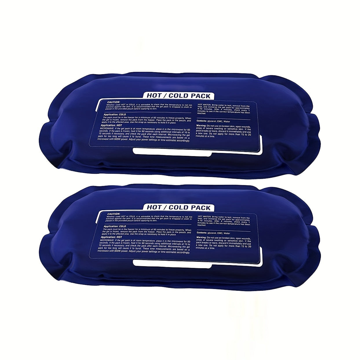 3-Pack Reusable Hot and Cold Gel Ice Pack Set for elbows, ankles, back, and shoulders, with adjustable straps