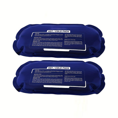 3-Pack Reusable Hot and Cold Gel Ice Pack Set for elbows, ankles, back, and shoulders, with adjustable straps