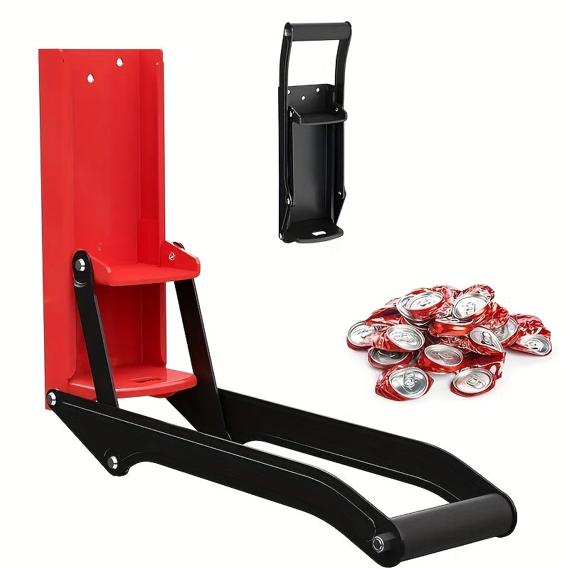 Metal Can Crusher. Smasher - Black | Heavy-Duty Recycling Smasher for Aluminum Seltzer, Soda, Beer Cans and Bottles, Gadgets for Home