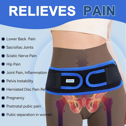 Unisex Sacroiliac Joint Strap, Hip And Pelvic Suitable - Adjustable Lower Abdominal Compression Design, Stable Sacroiliac Joint - Suitable for Both Men And Women, Daily Wear