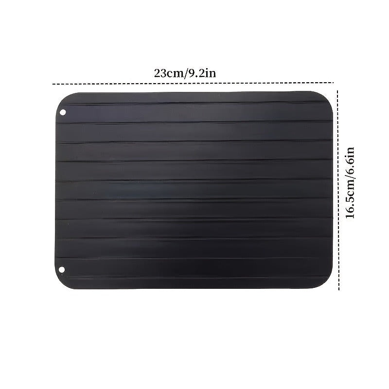Defrosting Tray - 9.06 Inches Small Size Defroster Plate Thawing Board for Frozen Meat, Natural Heating Defroster Tray