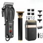 Cordless Hair Clippers for Men, Beard Trimmer & Hair Cutting Kit | 8 Guide Combs, Adjustable Blade, Self Haircut Set, 180/120-Min Runtime, USB Charging, Low Noise, Home Use, Gift for Men
