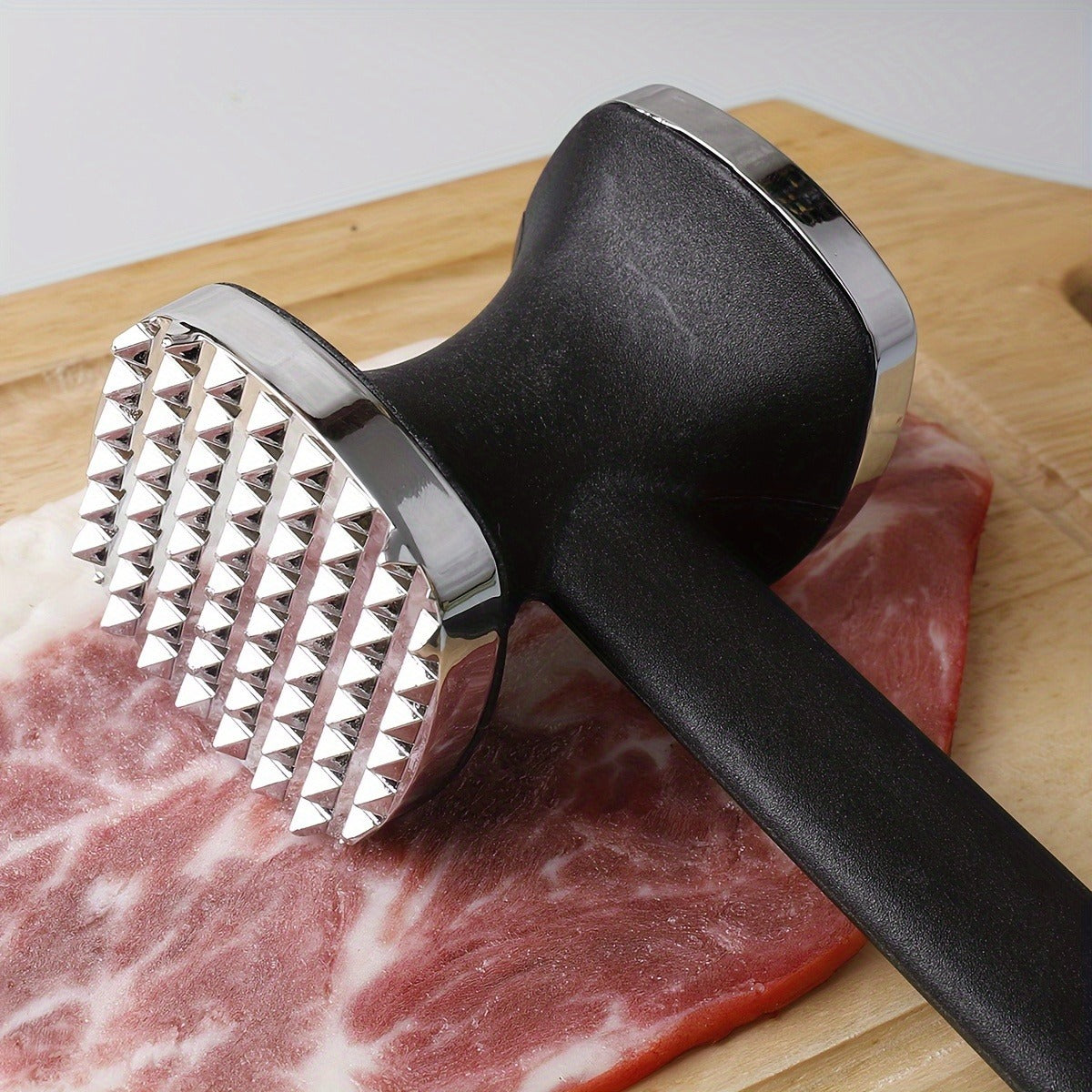 Meat Tenderizer Hammer with Comfortable-Grip Handle, Dual-side Mallet for Kitchen, Heavy Duty Pounder For Tenderizing Steak, Beef and Fish