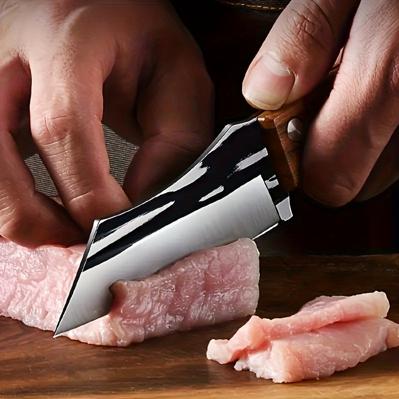 3-piece multifunctional boning knife set, specialized cutting tools, Japanese stainless steel cooking knives, ultra-sharp knives, chef's knives with sheaths, skinning knives for kitchens and butcheries, high-carbon steel meat knives for outdoor and b