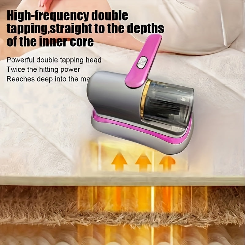Mattress Vacuum Cleaner -  Cordless Bed Vacuum Cleaner, Powered by UV-C Light & Ultrasonic Technology,8000pa Strong Suction,Low Noise,Suitable for Dust, Pet Hair, Etc.