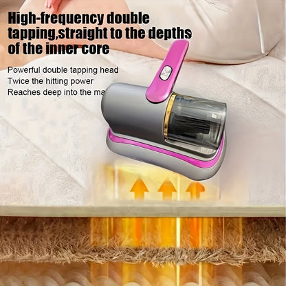 Mattress Vacuum Cleaner -  Cordless Bed Vacuum Cleaner, Powered by UV-C Light & Ultrasonic Technology,8000pa Strong Suction,Low Noise,Suitable for Dust, Pet Hair, Etc.