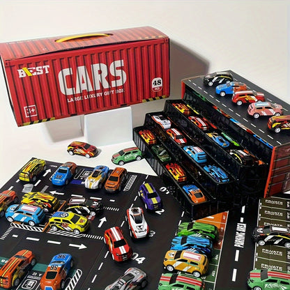 48PCS Metal Pull Back Cars Toy for Kids, Toy Cars for Kids Ages 3-12, Race Cars Party Favors for Kid Toys, Party Favors Birthday Gift for Boys Girls