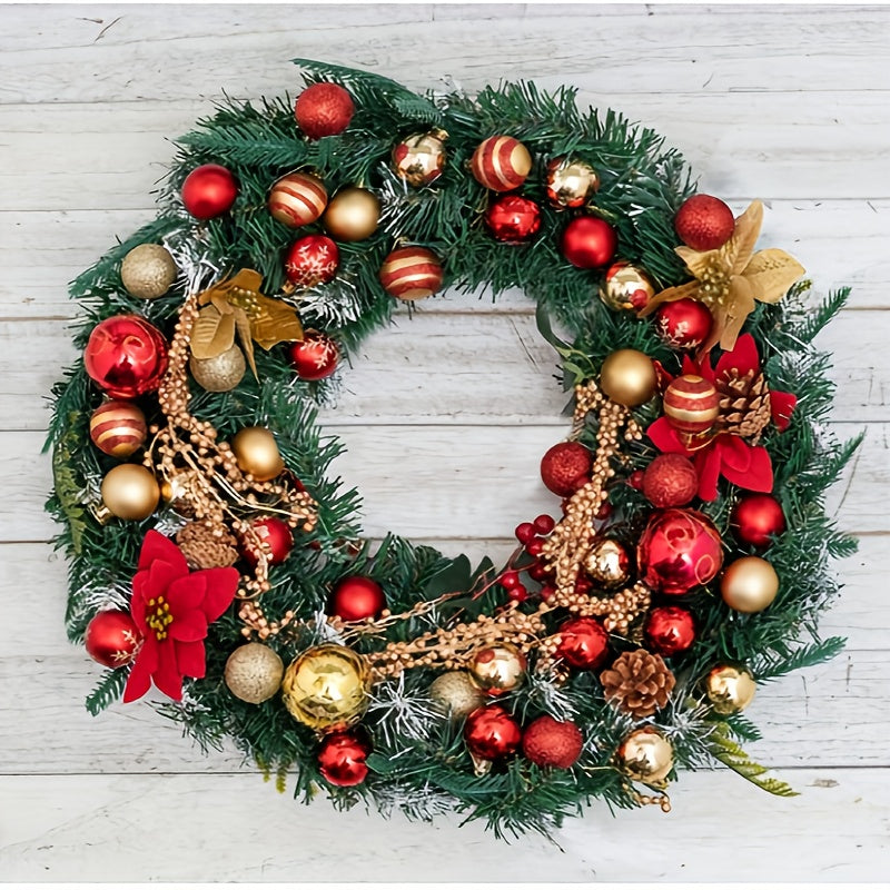 50-piece 4cm Christmas ball decoration gift box, suitable for decorations for Christmas, Thanksgiving, Easter, and other holidays.