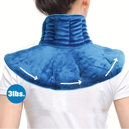 Microwave Heated Neck Heat Pad - Neck and Shoulder Relaxation Heat Compress Pack, Multifunctional Waist and Back Pad/ Reusable Heat Compress Bag Office and Home Therapy Protective Gear