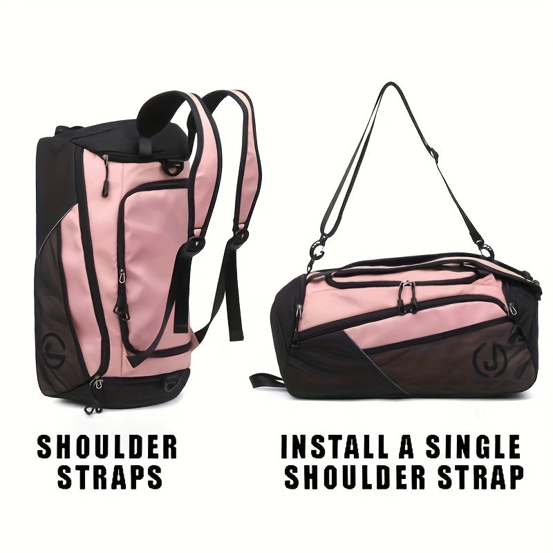 Travel Backpack for WomenLarge Capacity Travel Bag- Versatile Gym And Business Trip Luggage with Shoe Pouch Casual Daypack for Weekender Business Hiking, Pink